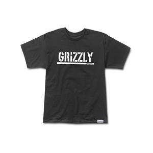 T-shirt Diamond Grizzly Stamp Print Tee (blk)